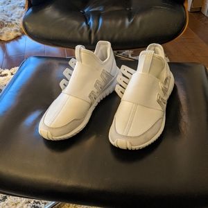 Mens adidas Originals Tubular Radial Crystal White